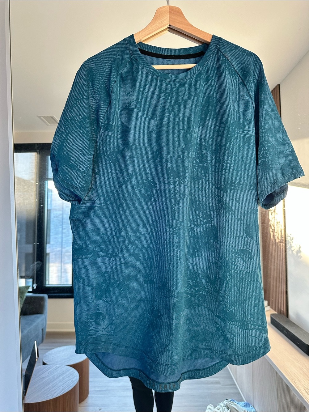 Lululemon Drysense Men's Short Sleeve Crew Neck Shirt - Blue Camo